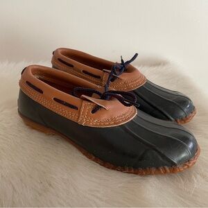 Vintage Dexter Rain Rubber & Leather Duck Low Top Booties